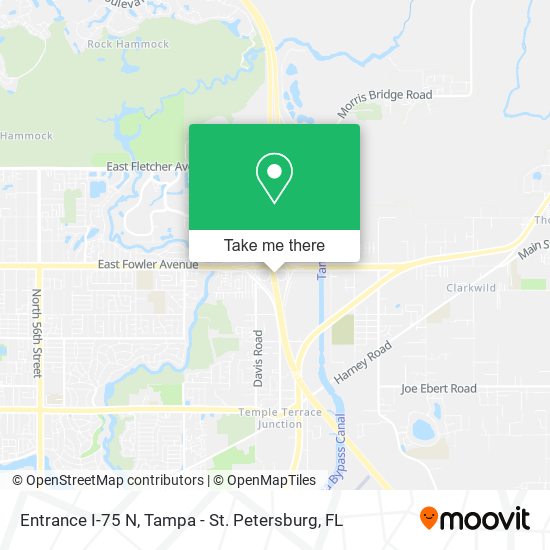 Mapa de Entrance I-75 N