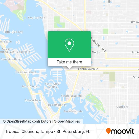 Tropical Cleaners map