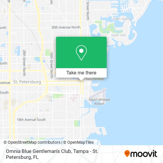 Omnia Blue Gentleman's Club map