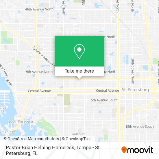 Pastor Brian Helping Homeless map