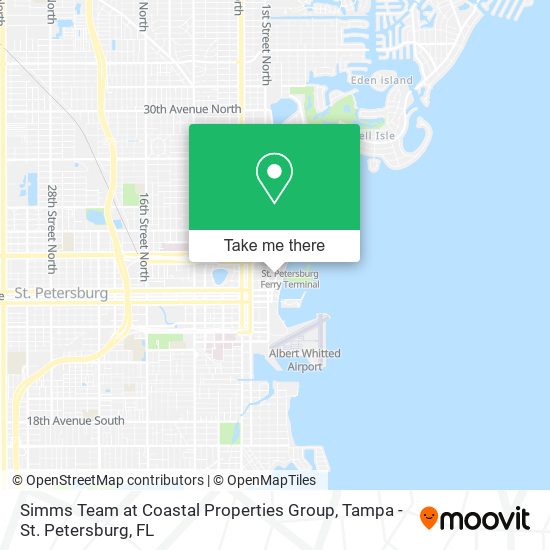 Simms Team at Coastal Properties Group map