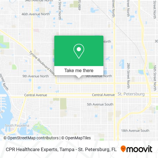 CPR Healthcare Experts map