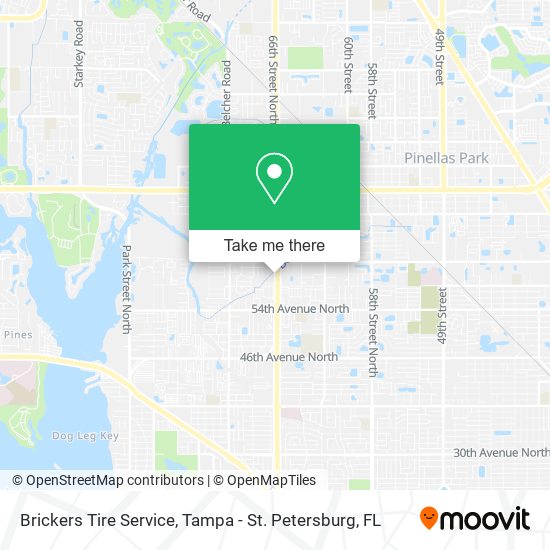Mapa de Brickers Tire Service