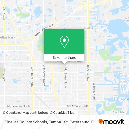 Pinellas County Schools map