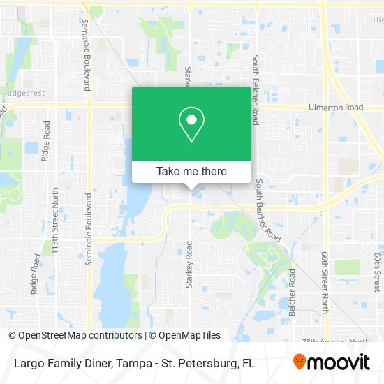 Largo Family Diner map