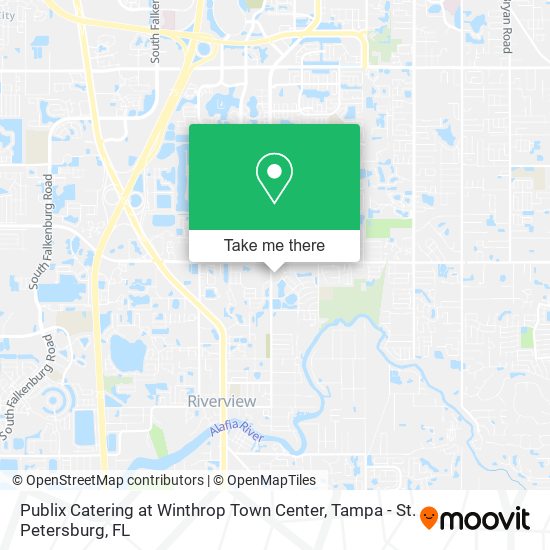 Mapa de Publix Catering at Winthrop Town Center