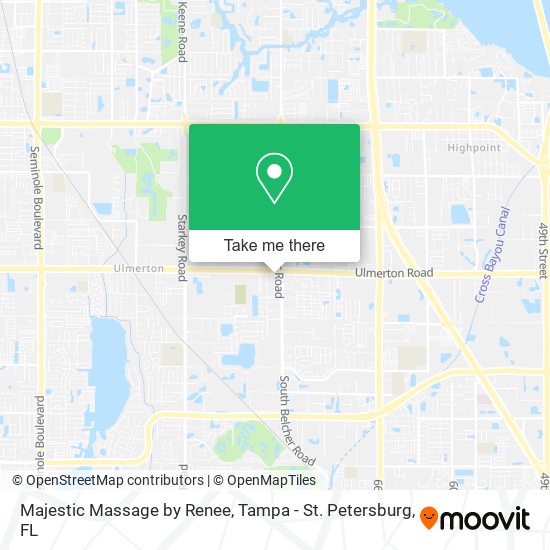 Mapa de Majestic Massage by Renee