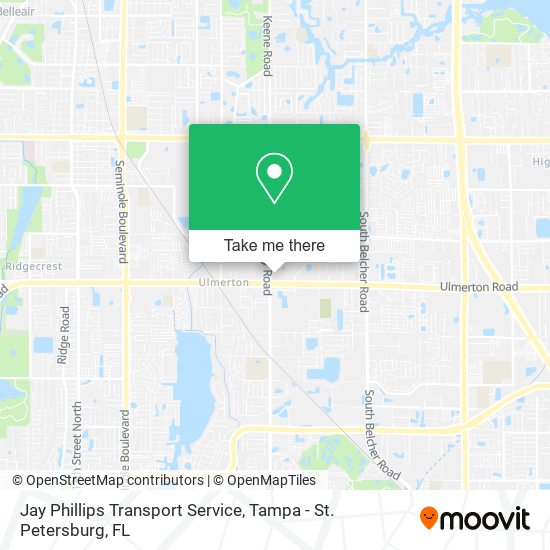 Mapa de Jay Phillips Transport Service