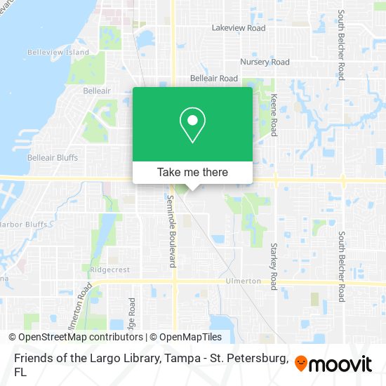 Friends of the Largo Library map
