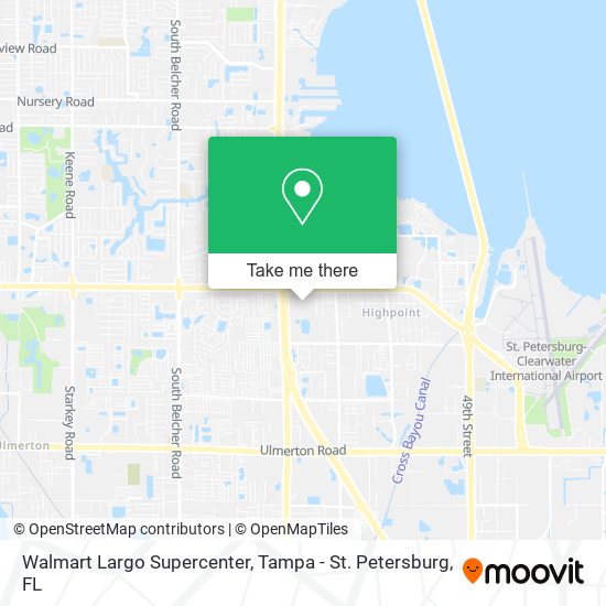 Mapa de Walmart Largo Supercenter
