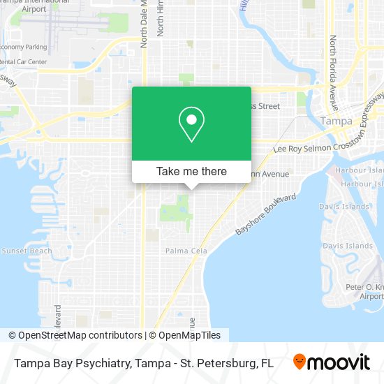 Tampa Bay Psychiatry map