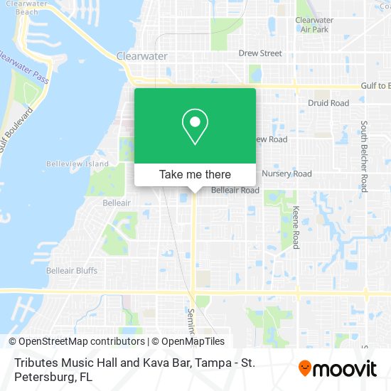 Tributes Music Hall and Kava Bar map