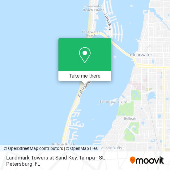 Landmark Towers at Sand Key map