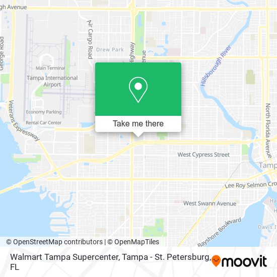 Mapa de Walmart Tampa Supercenter