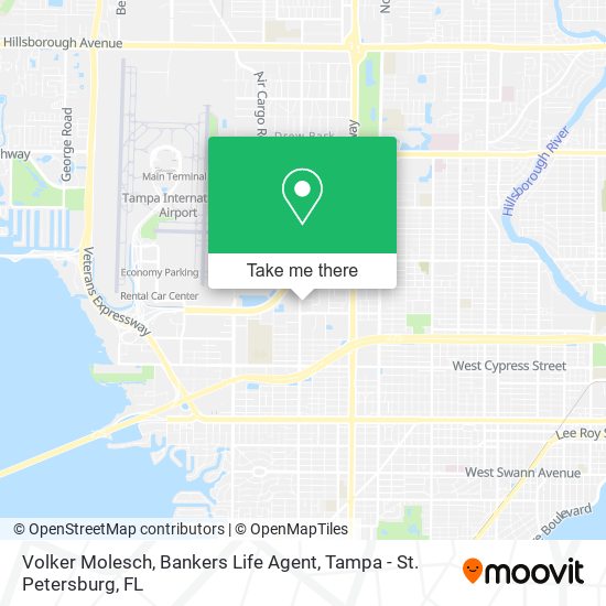 Mapa de Volker Molesch, Bankers Life Agent