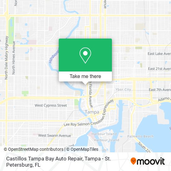 Mapa de Castillos Tampa Bay Auto Repair