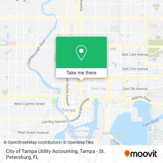 Mapa de City of Tampa Utility Accounting