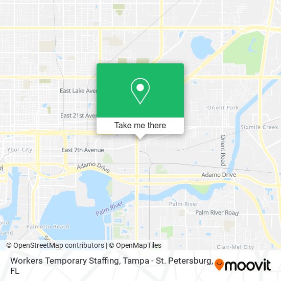 Workers Temporary Staffing map