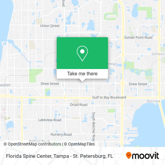 Florida Spine Center map