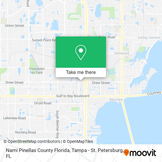 Nami Pinellas County Florida map
