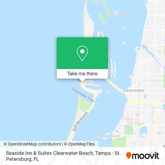 Seaside Inn & Suites Clearwater Beach map