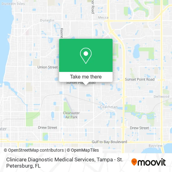 Mapa de Clinicare Diagnostic Medical Services