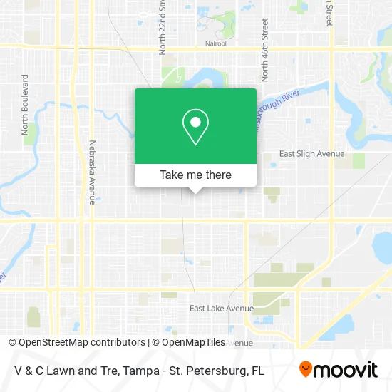 V & C Lawn and Tre map