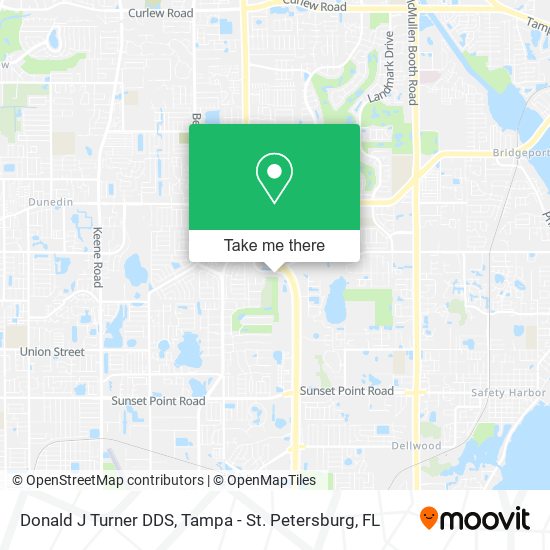 Donald J Turner DDS map