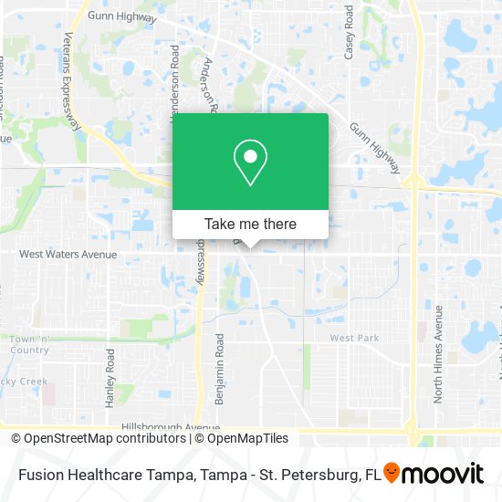 Fusion Healthcare Tampa map