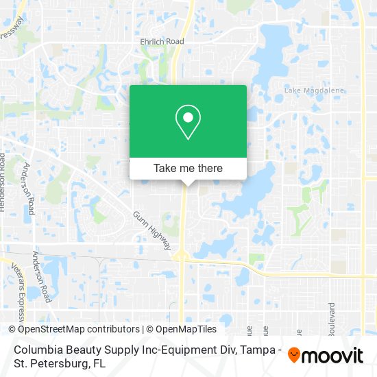 Columbia Beauty Supply Inc-Equipment Div map