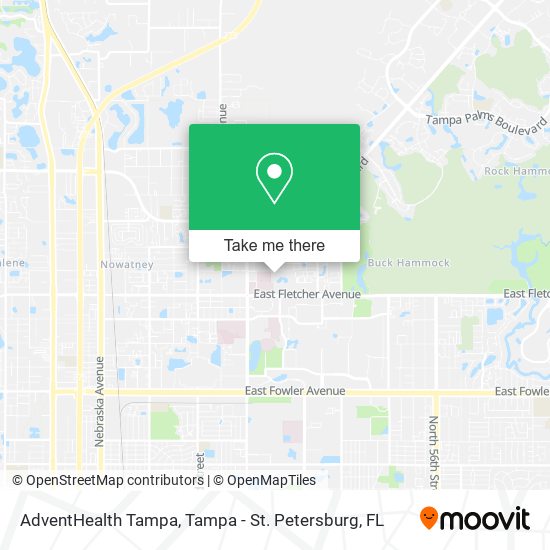 Mapa de AdventHealth Tampa