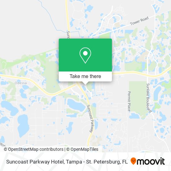 Suncoast Parkway Hotel map