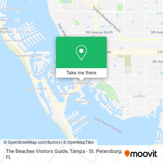 Mapa de The Beaches Visitors Guide
