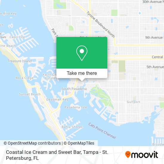 Mapa de Coastal Ice Cream and Sweet Bar