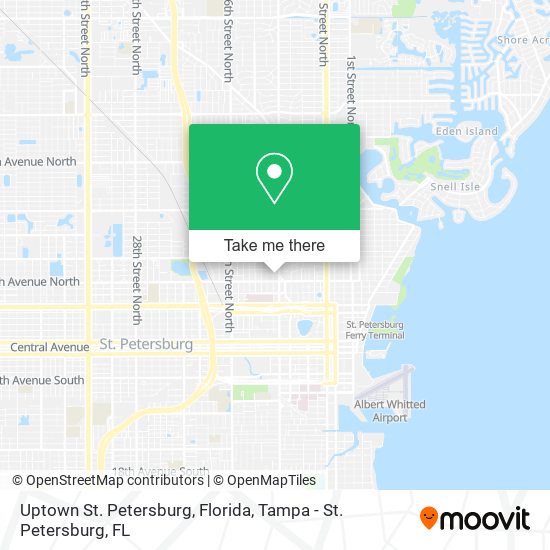 Uptown St. Petersburg, Florida map