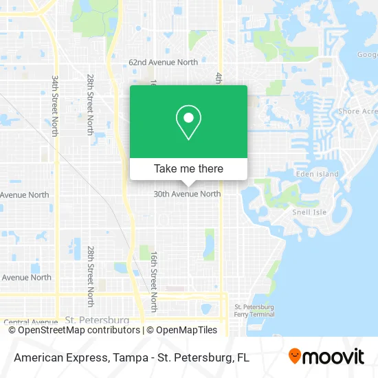 American Express map