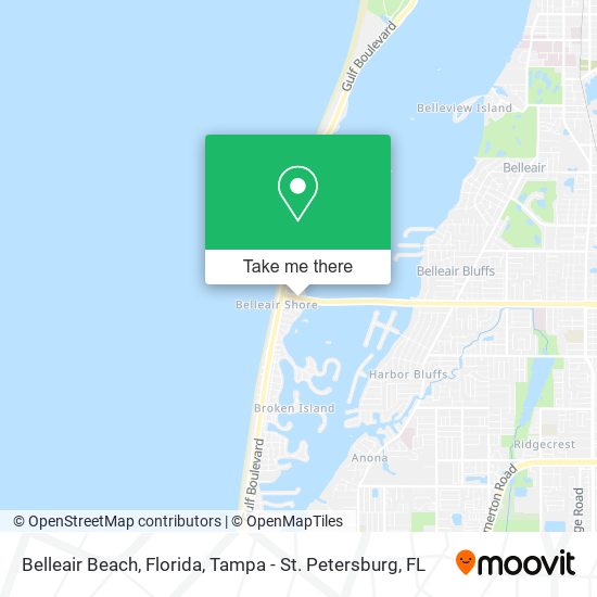 Mapa de Belleair Beach, Florida