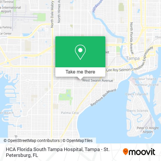 Mapa de HCA Florida South Tampa Hospital