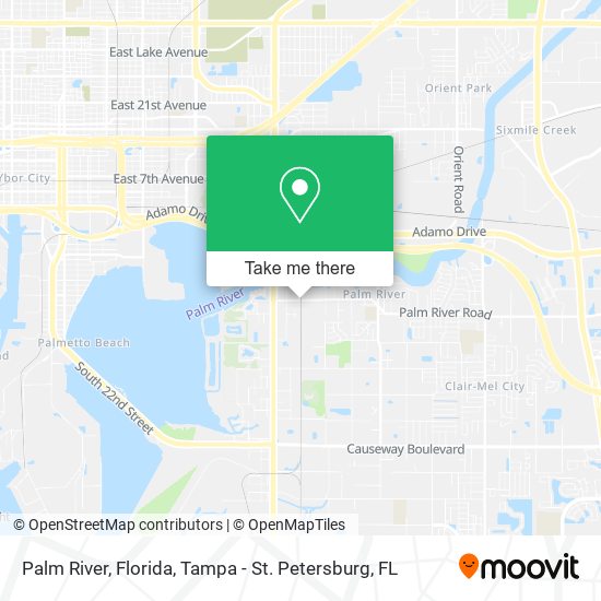 Mapa de Palm River, Florida