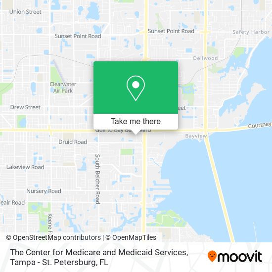 Mapa de The Center for Medicare and Medicaid Services