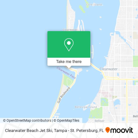 Clearwater Beach Jet Ski map