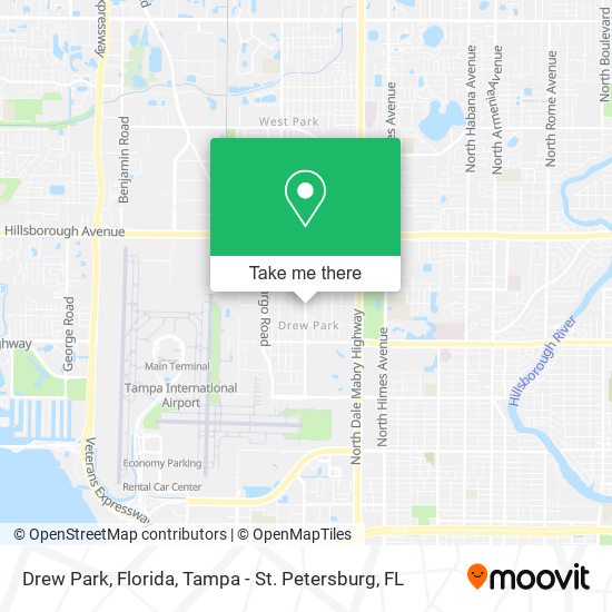 Drew Park, Florida map