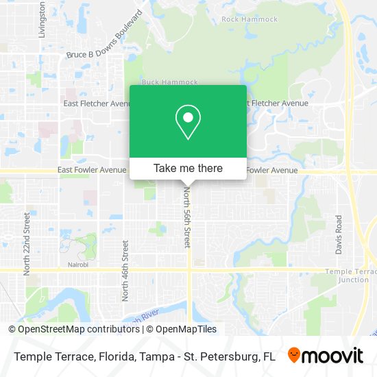Temple Terrace, Florida map