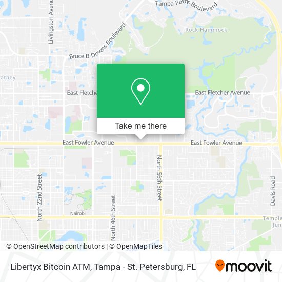 Mapa de Libertyx Bitcoin ATM