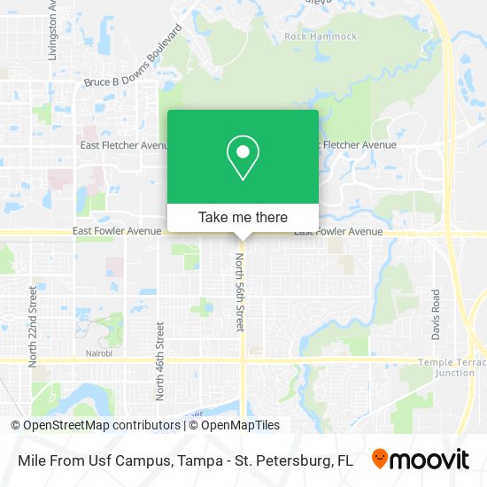 Mapa de Mile From Usf Campus