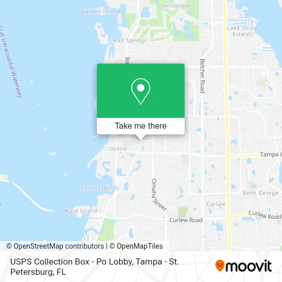 USPS Collection Box - Po Lobby map