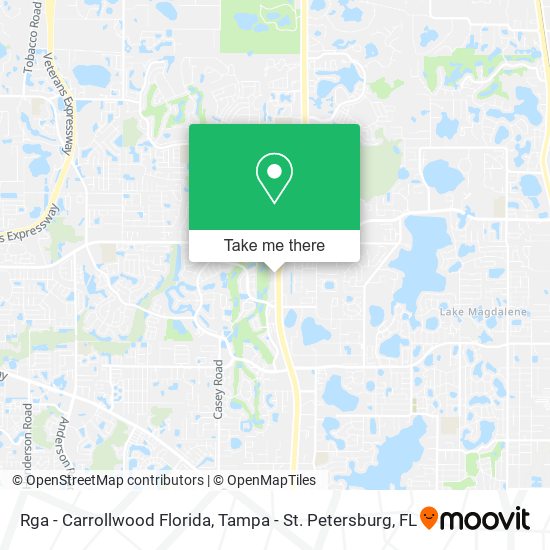 Rga - Carrollwood Florida map