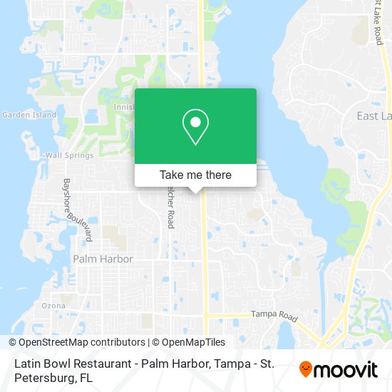 Mapa de Latin Bowl Restaurant - Palm Harbor