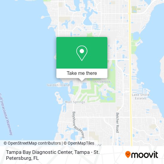 Mapa de Tampa Bay Diagnostic Center