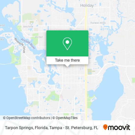 Tarpon Springs, Florida map
